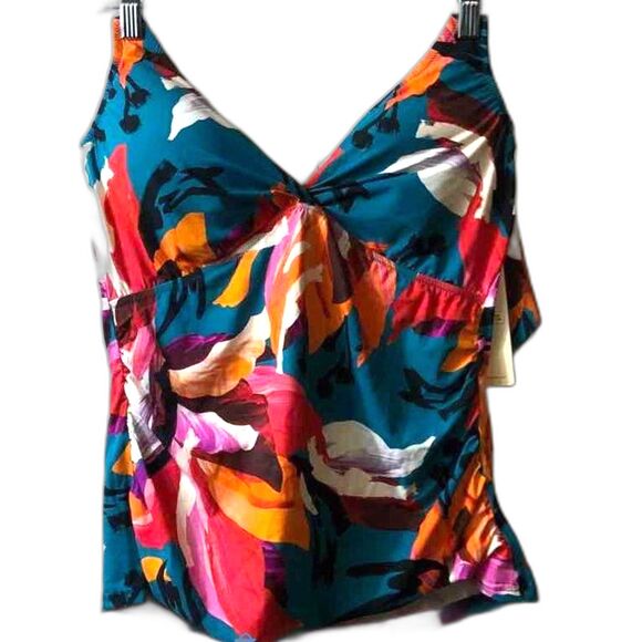 Gottex Tankini Top - Size 16 - NWT - Picture 1 of 3